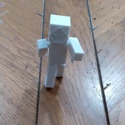 minecraft_personnage_marche_02.jpg Free STL file Articulated Minecraft Character・Object to download and to 3D print, renaud59