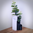 funstl-vase-ribbon-wave-picture-5-nologo.png FUNSTL - Vase Duo Wave Ribbon, Modern design 3MF