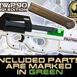 UNW-P90-runqi-green.jpg RUNQI P90 water gel blaster UNW P90 MAG MOUNT conversion