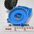 0_1.jpg Mold RC Truck tire Rims and Tire files 3D print