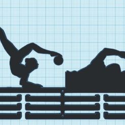 mixto-chica-2.jpg Fichier STL Liste des médailles mixtes Gymnastique rythmique et natation v.2.0・Modèle pour impression 3D à télécharger