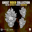 4.png Ghost Rider Head Collection for action figures