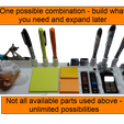 Possible_Combo.png 3 Wise Skulls Postit Note, Pen, USB, SD, Micro-SD Holder (Modular Office Desk Organizer)