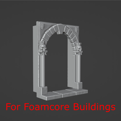 mordheim-doorway-FOR-FOAMCORE.png Free STL file Mordheim door way FOR FOAMCORE・Design to download and 3D print