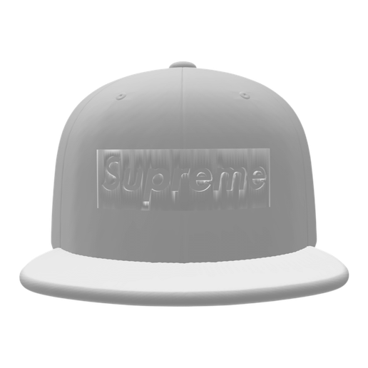 🧢 Supreme Box Logo Cap – 3D Print Model (HD)・ OBJ File for