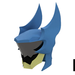 Helmet01.png 3D file Ventus Armor Helmet - Kingdom Hearts - Costume Cosplay・Template to download and 3D print