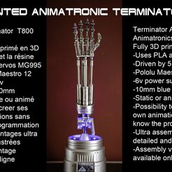 PHOTO-PRESENTATION-redux.jpg 3D-Datei Terminator Animatronic T800 Arm・3D-druckbare Vorlage zum herunterladen