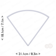 1-5_of_pie~6.75in-cm-inch-top.png Slice (1∕5) of Pie Cookie Cutter 6.75in / 17.1cm