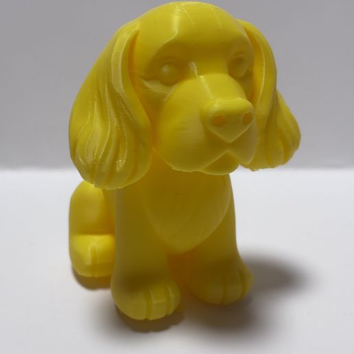 Spaniel Puppy Figure - Sitting Dog with Long Ears