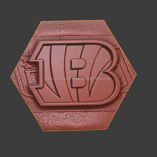 Football NFL Wall Deco Bengals 3D model