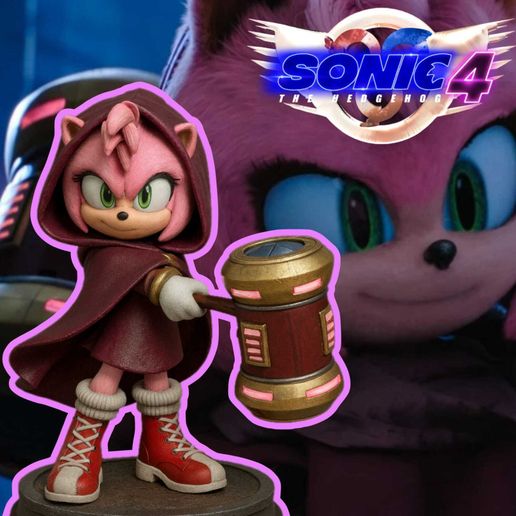 instructions on how to use the rose toy 22 Inch Sonic x Toy Network Amy Rose Plush With Broken Mouth main image 1
