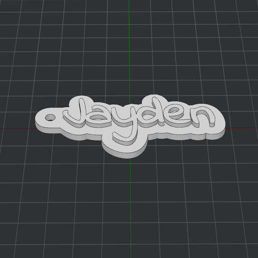 Keychain Jayden 3D model