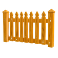 wooden-picket-fence-segment.png Pointed Picket Fence