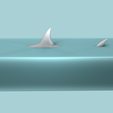 r02.png Shark Fin and Tail - Creative Decoration - STL Printable