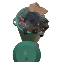 raccoon-3.png Archivo STL Raccoon mapache・Modelo de impresión 3D para descargar