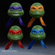 1.jpeg Turtle Helmet Bundle 3D Printer STL File