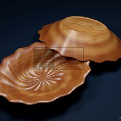 Oval-Spiral-Bowl-©.jpg Fichier 3D Bol ovale en spirale - Fichiers CNC pour le bois (STL)・Idée pour impression 3D à télécharger