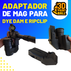 6-Adaptador-de-mag-para-Dye-Dam-e-Ripclip.png PAINTBALL Mag 3d Adaptador Para Dye Dam (EMF100) / Ripclip