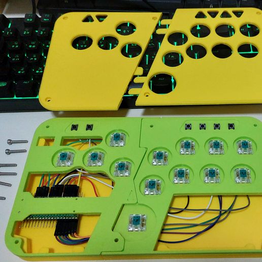 Controller Hitbox Case and Buttons - printable in ender3v2 - Cults3D 3D ...