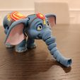 Niedlicher Flexi Print-in-Place Zirkus-Elefant