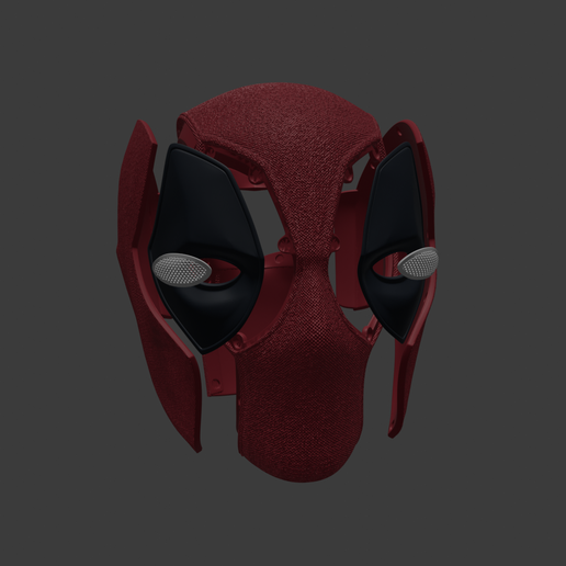 5.png Deadpool Mask with Detailed Texture and Magnets Slots / Deadpool - Mascara con Textura e Magnes