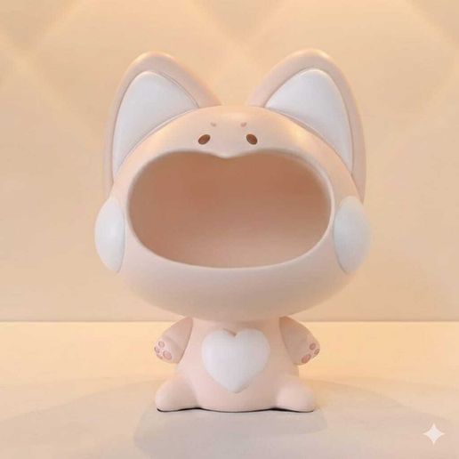 Kawaii Cat Desk Organizer, Kawaii Cat Desk Organizer - Multi-purpose Container