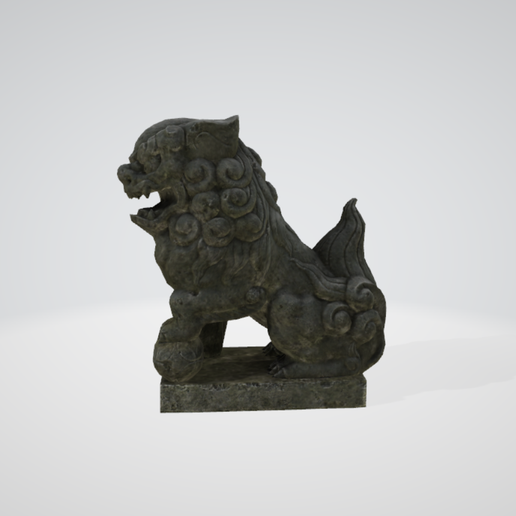 2.png Lion low poly - 3d printable