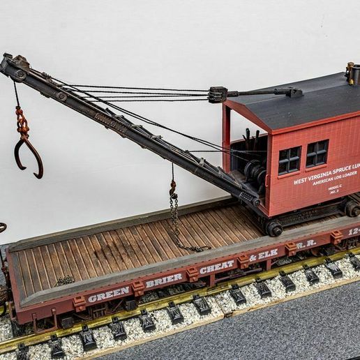 🏗️ Spruce Lumber No. 3, American Crane & Derrick Log Loader - G Scale ...