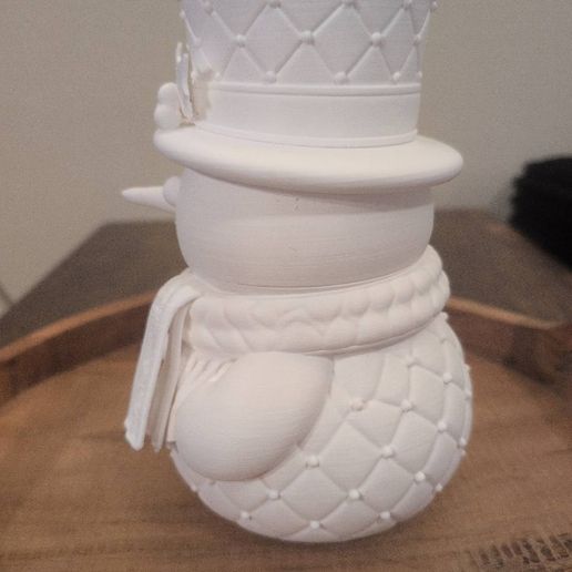 Christmas Snowman Container