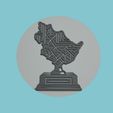 a_175.jpg Guyana Map Medallion CNC Guyana 3d CNC Model