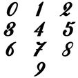 Stil_1_Zahl_0-9.jpg 数字 - 数字 - 0,1,2,3,4,5,6,7,8,9 - 10 种不同风格 - SVG + STL