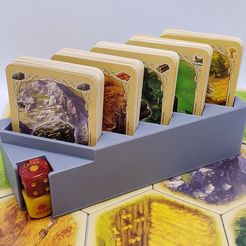 20210625_100456.jpg STL file Catan compatible resource card holder - 4 styles・3D print model to download