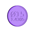 Ø15 1.4305.stl Marker bar material