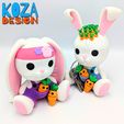 InShot_20240205_175550725.jpg Bunny Brothers, cute baby rabbits and their articulated carrot keychain
