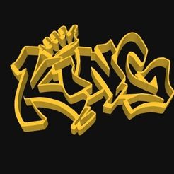 Captura-de-Pantalla-2023-03-19-a-las-10.41.24.jpg GRAFFITI 3D -KING-3D- 175X125X20MM EASY PRINT NO SUPPORTS SIN SOPORTES