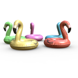 2.png Low Poly Flamingo / Unicorn Pool Floats