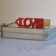 metal gift box.JPG Free STL file LOVE shaped usb flash drive case with keychain・3D printer design to download