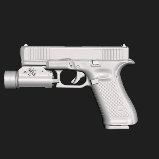 Glock G45 MOS Streamlight TLR 1 HL Real Size Scan 3D Gun Mold 3D model