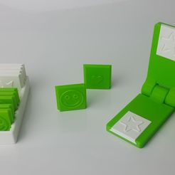 EmbossStamp_Main.jpg Free STL file Emboss paper stamp・Template to download and 3D print