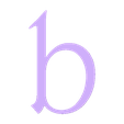 b.stl ABC Stamp Harrington - Alphabet - Case Letter