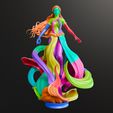 Nyx-front-Cut-parts-STL-Tinytrollz.jpg Goddess of Darkness Marvel Nyx
