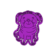 model.png little pug (4)  CUTTER AND STAMP, COOKIE CUTTER, FORM STAMP, COOKIE CUTTER, FORM