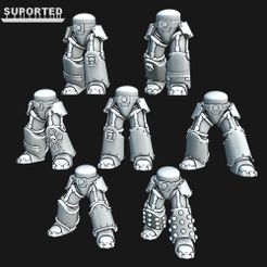Poses.jpg Файл 3D Ноги экстерминатора в натуральную величину・Дизайн 3D-печати для загрузки3D