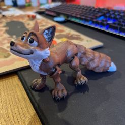 Симпатичный лисенок с флекси-принтом и версиями 3MF и XL в комплекте!