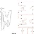 M_LR.jpg 3D ALPHABET LETTERS & NUMBERS DESIGNS FOR LASER CUTTING +30CM
