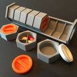 IMG-3584.JPG Fichier STL HexaPill - Boîte à pilules modulaire / distributeur de pilules・Plan imprimable en 3D à télécharger
