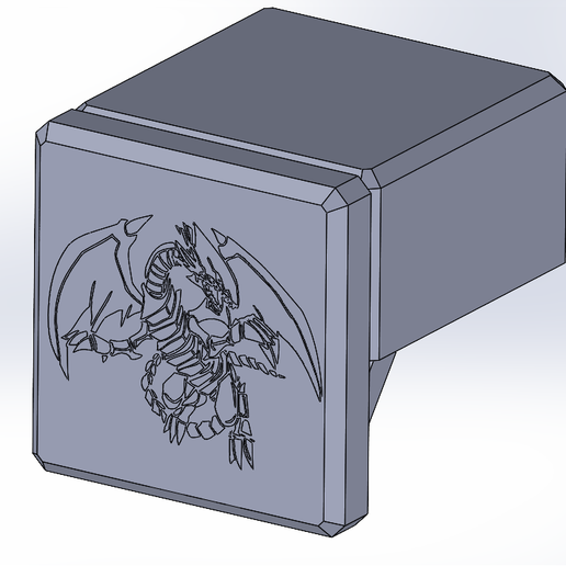 DECK BOX YGO BLUE EYES YUGIOH modelo de estampagem 3DArquivo STL para  Impresso 3DCults