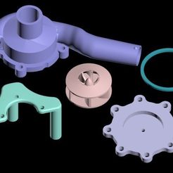 1_display_large.jpg Free STL file Centrifugal water pump - 15% bigger・3D printable model to download