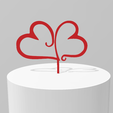 two_hearts.png Cake topper two hearts
