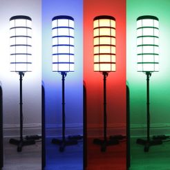 spool_lamp_0000.jpg STL-Datei Filament Spool RGB Lamp kostenlos・3D-druckbares Objekt zum herunterladen